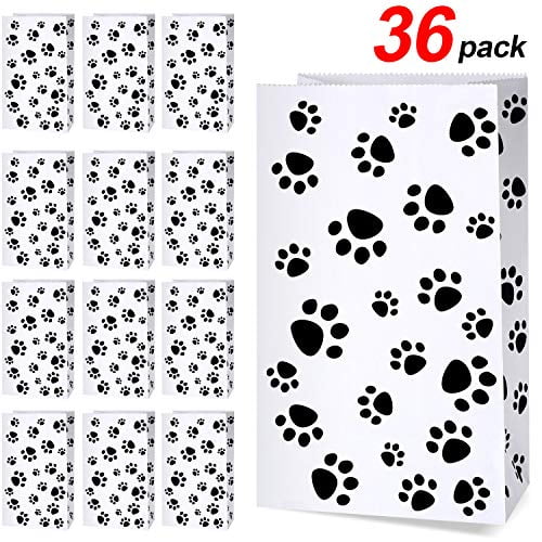 Paw Print Cone Cellophane Bags Heat Sealable Treat Candy Bags Dog Best Gift 